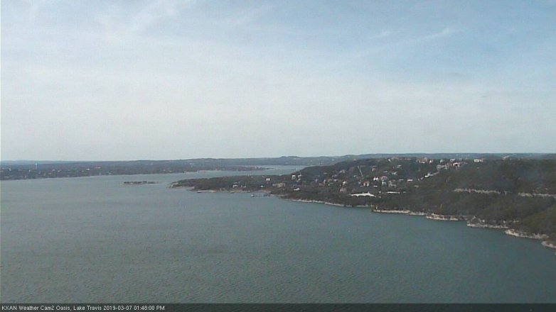 Lake Travis webcam, March 7, 2019 12:50 PM CT