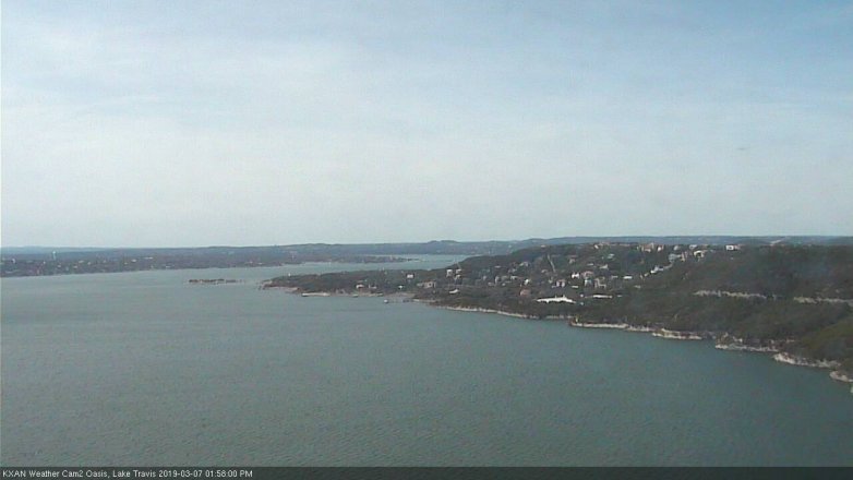 Lake Travis webcam, March 7, 2019 1:00 PM CT