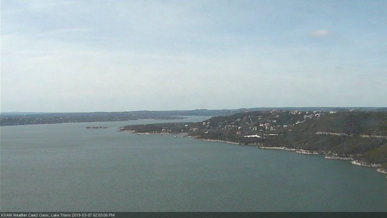 Lake Travis webcam, March 7, 2019 1:05 PM CT