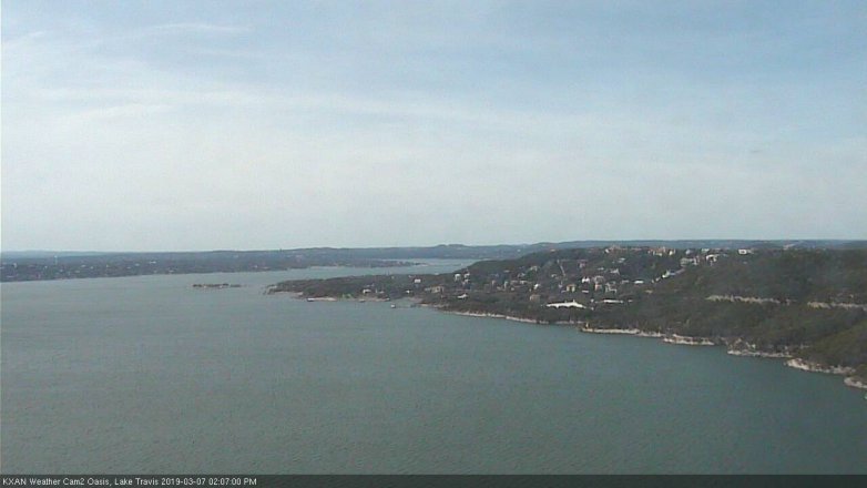 Lake Travis webcam, March 7, 2019 1:10 PM CT