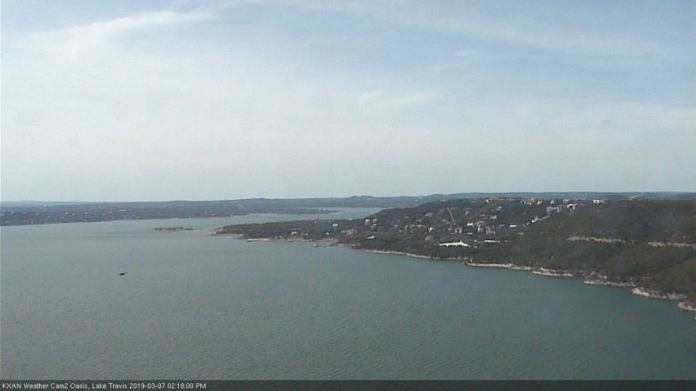 Lake Travis webcam, March 7, 2019 1:20 PM CT