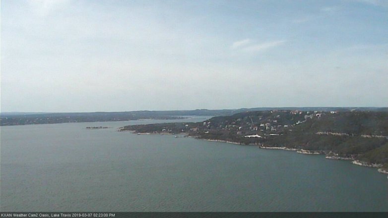 Lake Travis webcam, March 7, 2019 1:25 PM CT