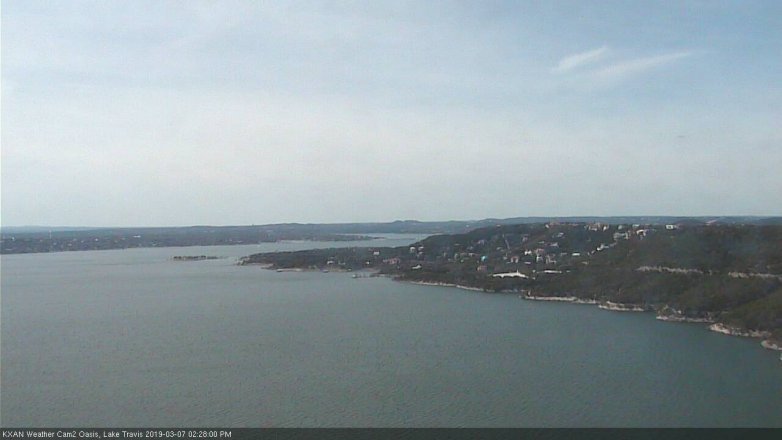 Lake Travis webcam, March 7, 2019 1:30 PM CT