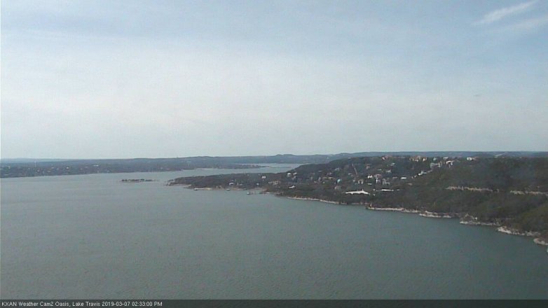 Lake Travis webcam, March 7, 2019 1:35 PM CT