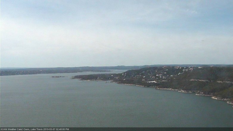 Lake Travis webcam, March 7, 2019 1:50 PM CT