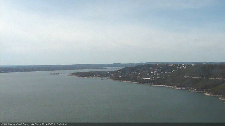 Lake Travis webcam, March 7, 2019 1:55 PM CT