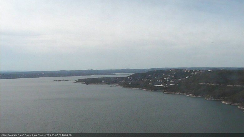 Lake Travis webcam, March 7, 2019 2:15 PM CT
