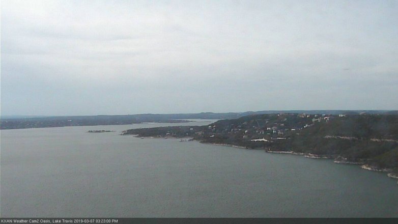 Lake Travis webcam, March 7, 2019 2:25 PM CT