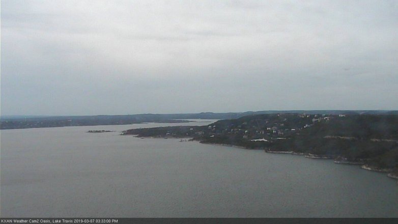 Lake Travis webcam, March 7, 2019 2:35 PM CT