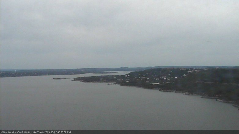 Lake Travis webcam, March 7, 2019 2:55 PM CT