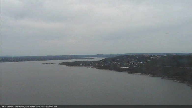 Lake Travis webcam, March 7, 2019 3:05 PM CT
