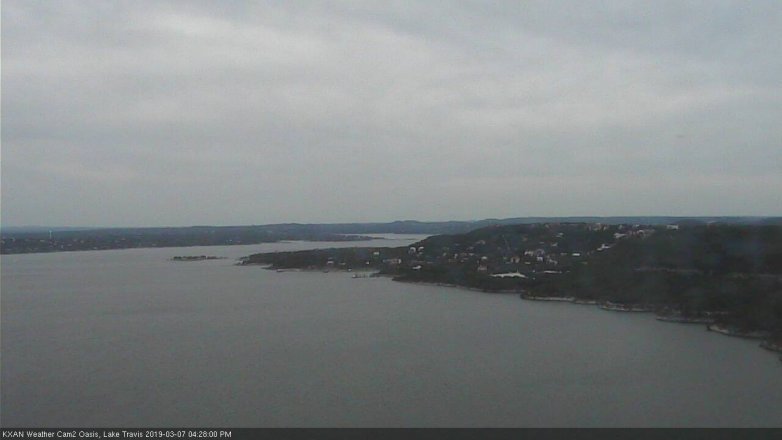 Lake Travis webcam, March 7, 2019 3:30 PM CT