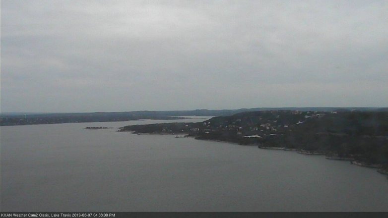 Lake Travis webcam, March 7, 2019 3:40 PM CT
