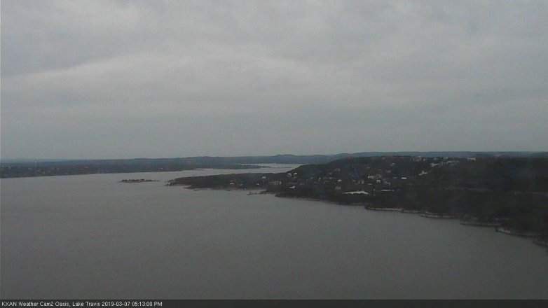 Lake Travis webcam, March 7, 2019 4:15 PM CT