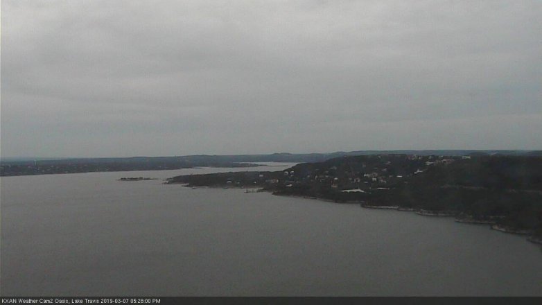 Lake Travis webcam, March 7, 2019 4:30 PM CT
