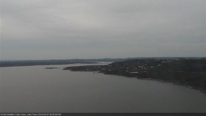 Lake Travis webcam, March 7, 2019 4:40 PM CT