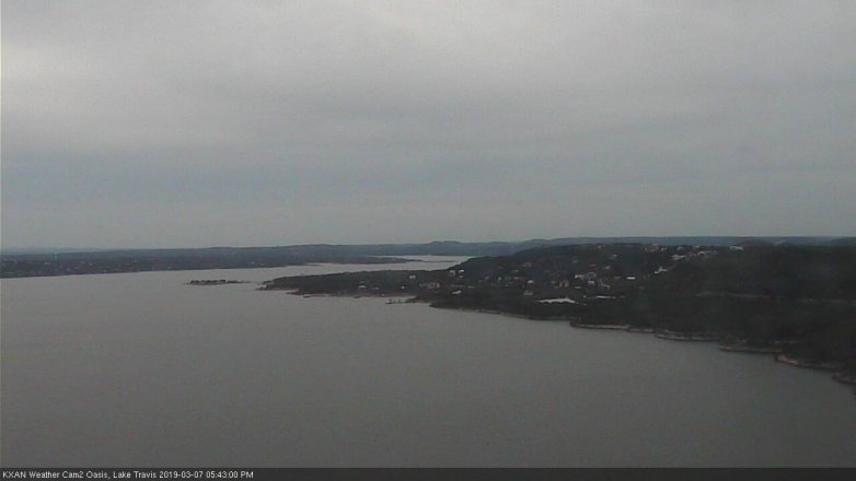Lake Travis webcam, March 7, 2019 4:45 PM CT