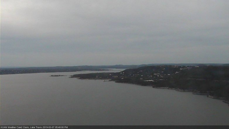 Lake Travis webcam, March 7, 2019 4:50 PM CT