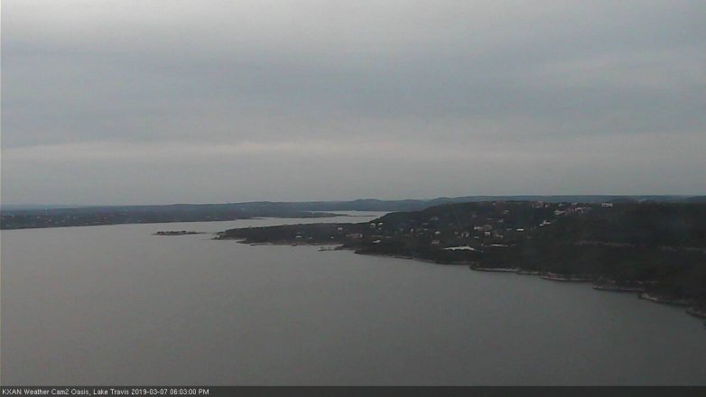 Lake Travis webcam, March 7, 2019 5:05 PM CT
