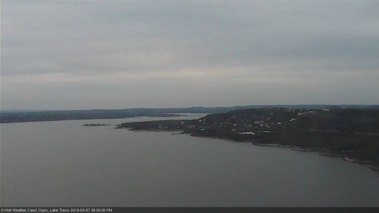 Lake Travis webcam, March 7, 2019 5:10 PM CT