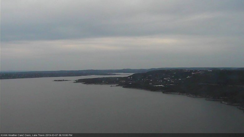 Lake Travis webcam, March 7, 2019 5:20 PM CT