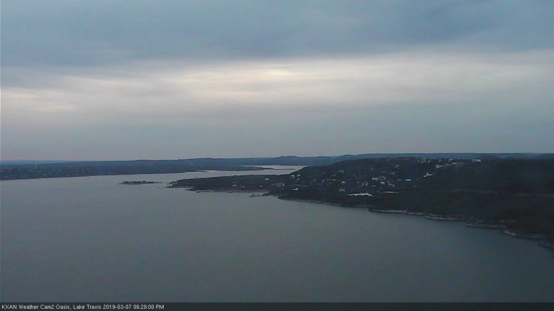 Lake Travis webcam, March 7, 2019 5:30 PM CT