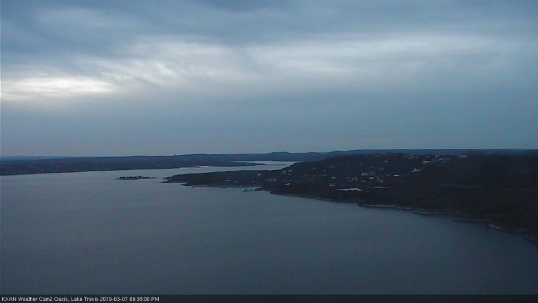 Lake Travis webcam, March 7, 2019 5:40 PM CT