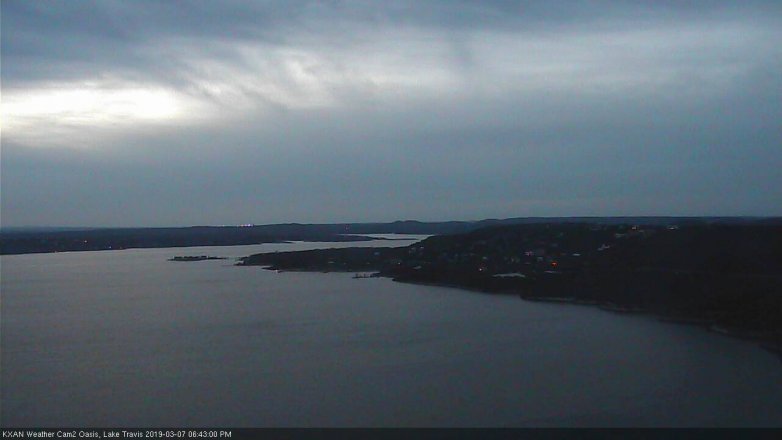 Lake Travis webcam, March 7, 2019 5:45 PM CT