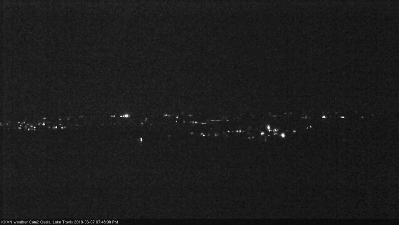 Lake Travis webcam, March 7, 2019 6:50 PM CT