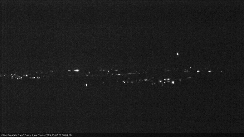 Lake Travis webcam, March 7, 2019 6:55 PM CT
