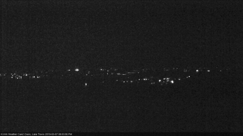 Lake Travis webcam, March 7, 2019 7:05 PM CT