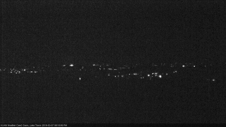 Lake Travis webcam, March 7, 2019 7:20 PM CT