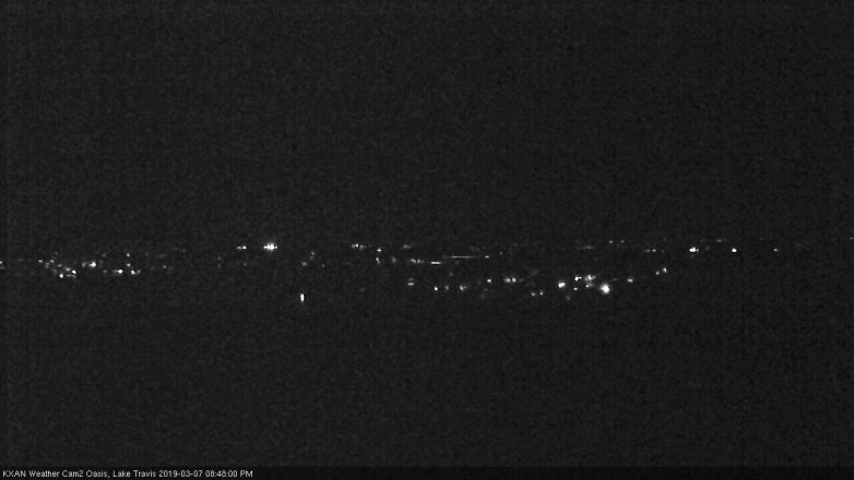Lake Travis webcam, March 7, 2019 7:50 PM CT