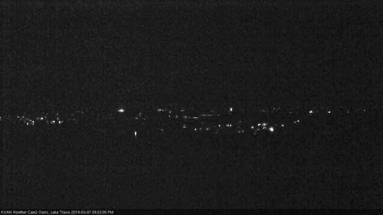 Lake Travis webcam, March 7, 2019 8:05 PM CT