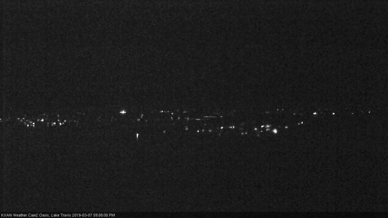 Lake Travis webcam, March 7, 2019 8:10 PM CT