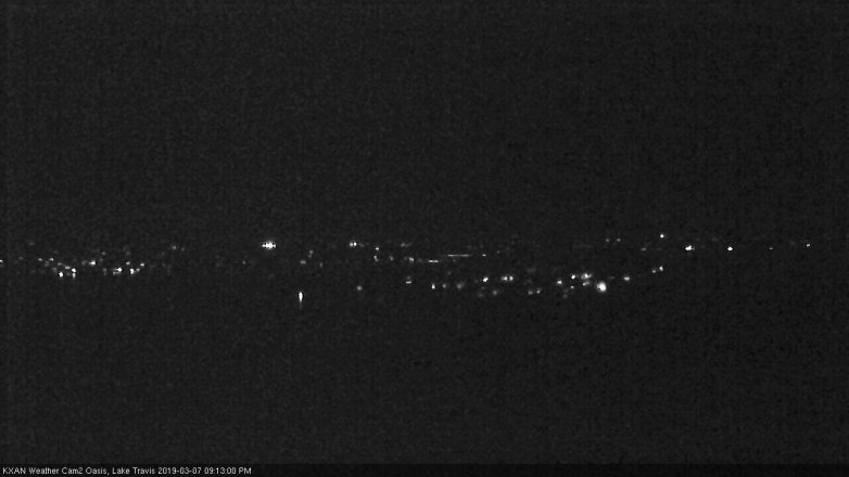 Lake Travis webcam, March 7, 2019 8:15 PM CT