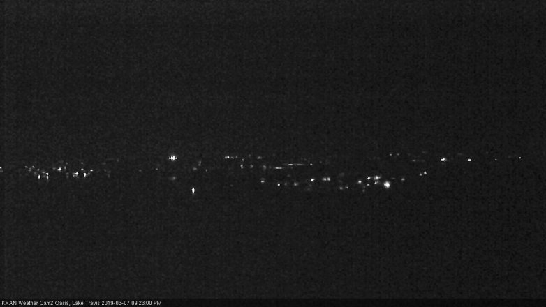 Lake Travis webcam, March 7, 2019 8:25 PM CT