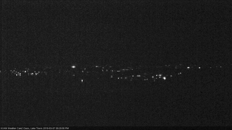 Lake Travis webcam, March 7, 2019 8:30 PM CT