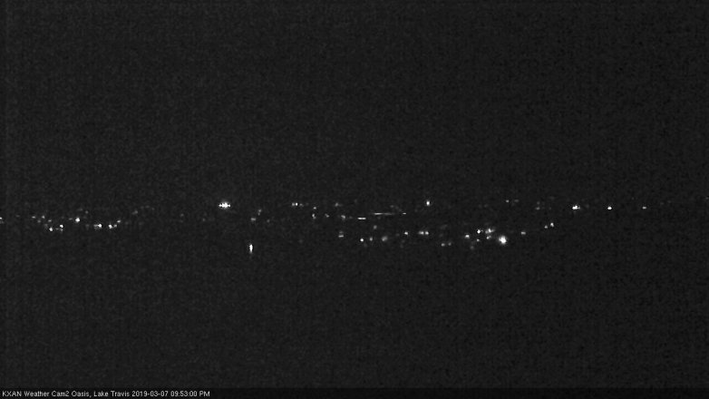 Lake Travis webcam, March 7, 2019 8:55 PM CT