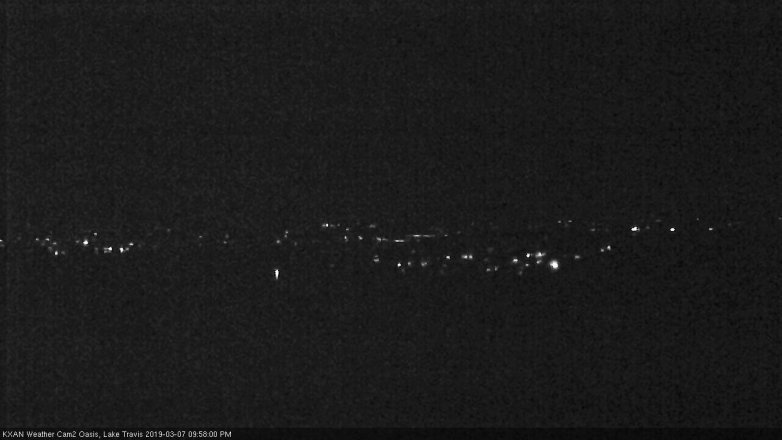 Lake Travis webcam, March 7, 2019 9:00 PM CT