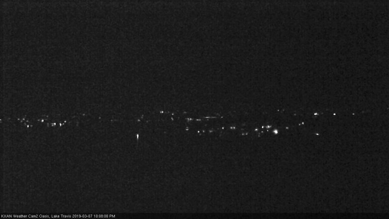 Lake Travis webcam, March 7, 2019 9:10 PM CT