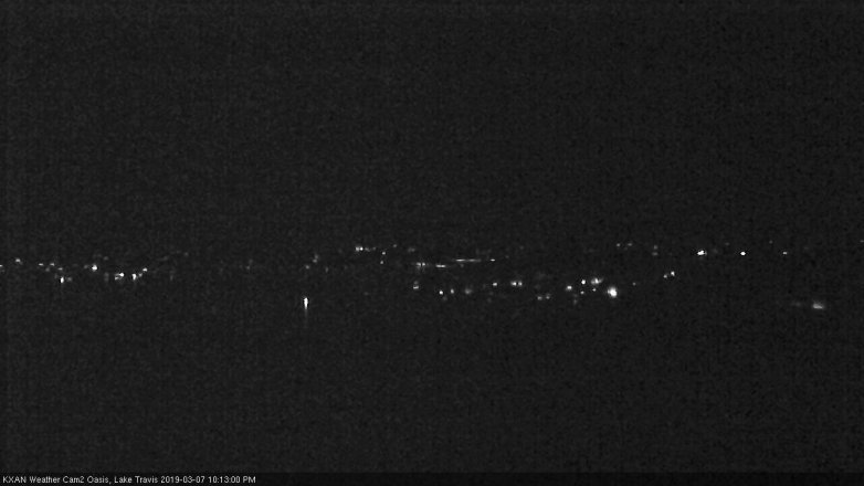 Lake Travis webcam, March 7, 2019 9:15 PM CT