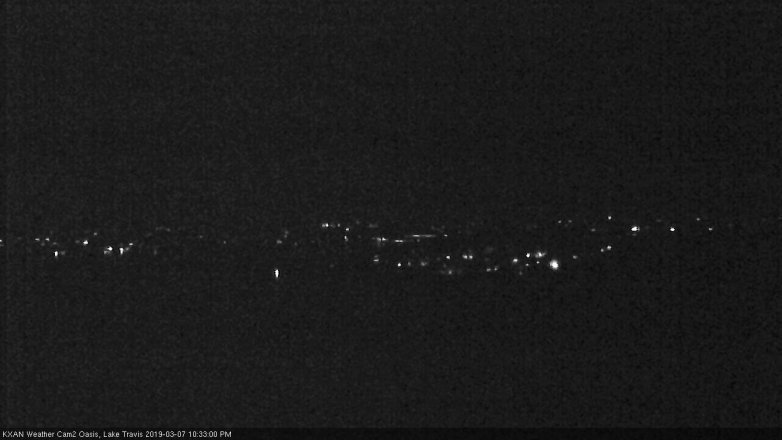 Lake Travis webcam, March 7, 2019 9:35 PM CT