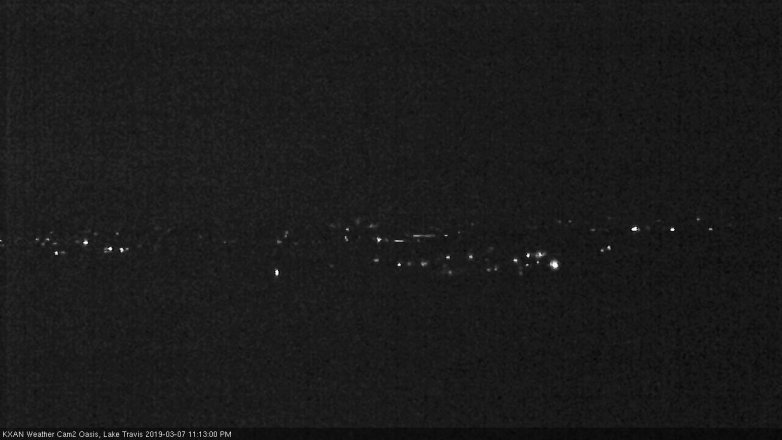 Lake Travis webcam, March 7, 2019 10:15 PM CT