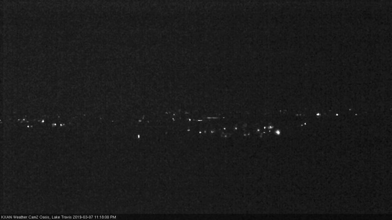 Lake Travis webcam, March 7, 2019 10:20 PM CT