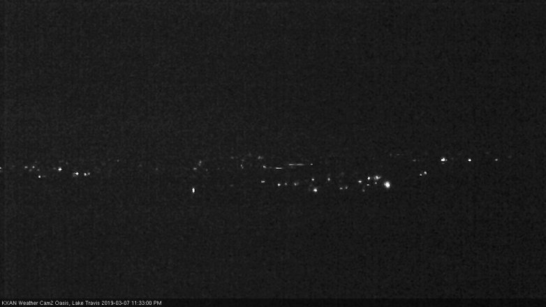 Lake Travis webcam, March 7, 2019 10:35 PM CT