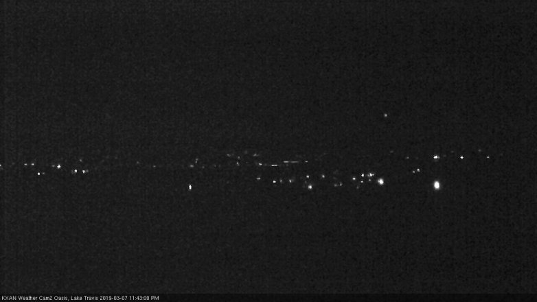 Lake Travis webcam, March 7, 2019 10:45 PM CT