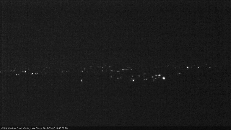 Lake Travis webcam, March 7, 2019 10:50 PM CT