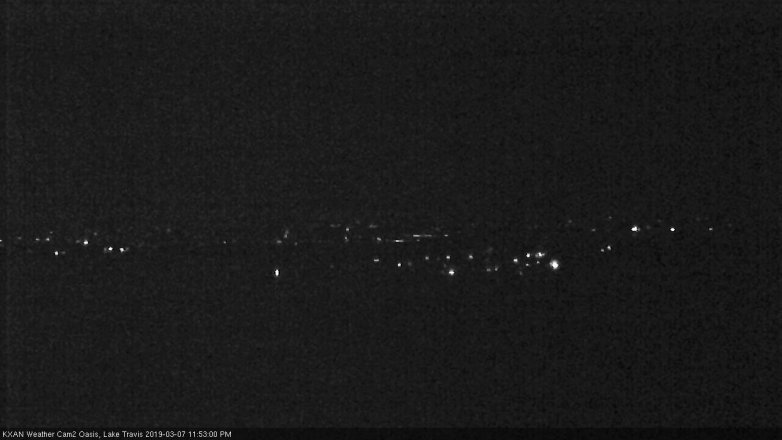 Lake Travis webcam, March 7, 2019 10:55 PM CT