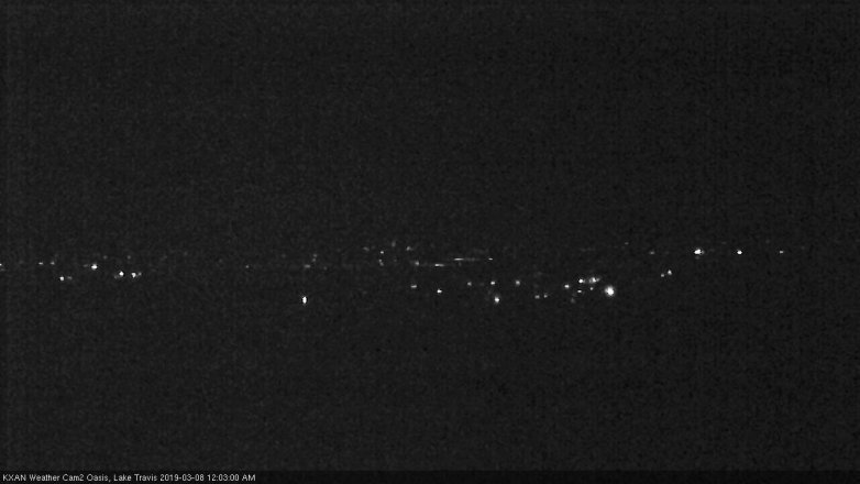 Lake Travis webcam, March 7, 2019 11:05 PM CT